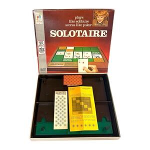 Vintage 1973 "Solitaire Game" Milton Bradley Original Box Lucy Lucille Ball 70s
